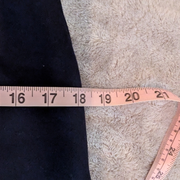 Vintage 1990s Alfred Dunner Womens Navy Blue Skirt Elastic Waist Medium - Picture 5 of 6